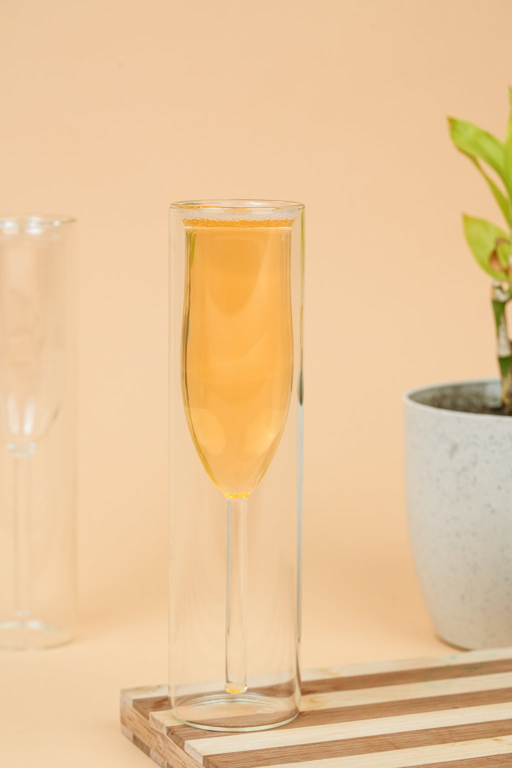 Ethereal Stem Double Wall Cocktail Glass Set of 2 (155ml)