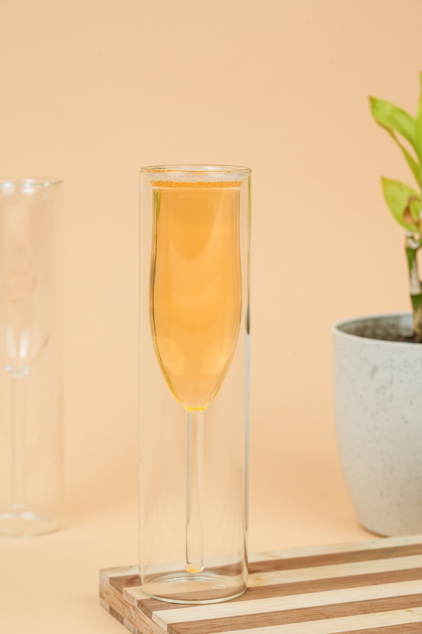 Ethereal Stem Double Wall Cocktail Glass Set of 2 (155ml)