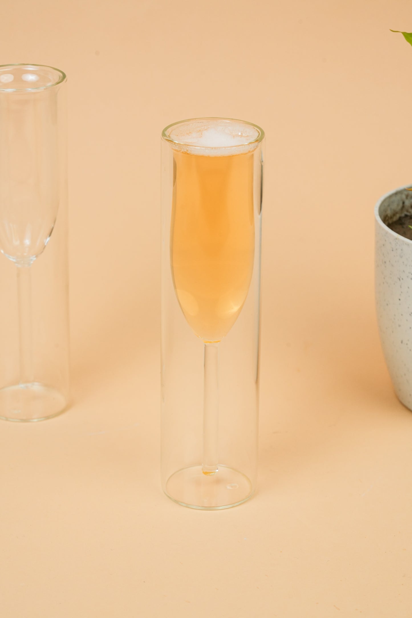 Ethereal Stem Double Wall Cocktail Glass Set of 2 (155ml)