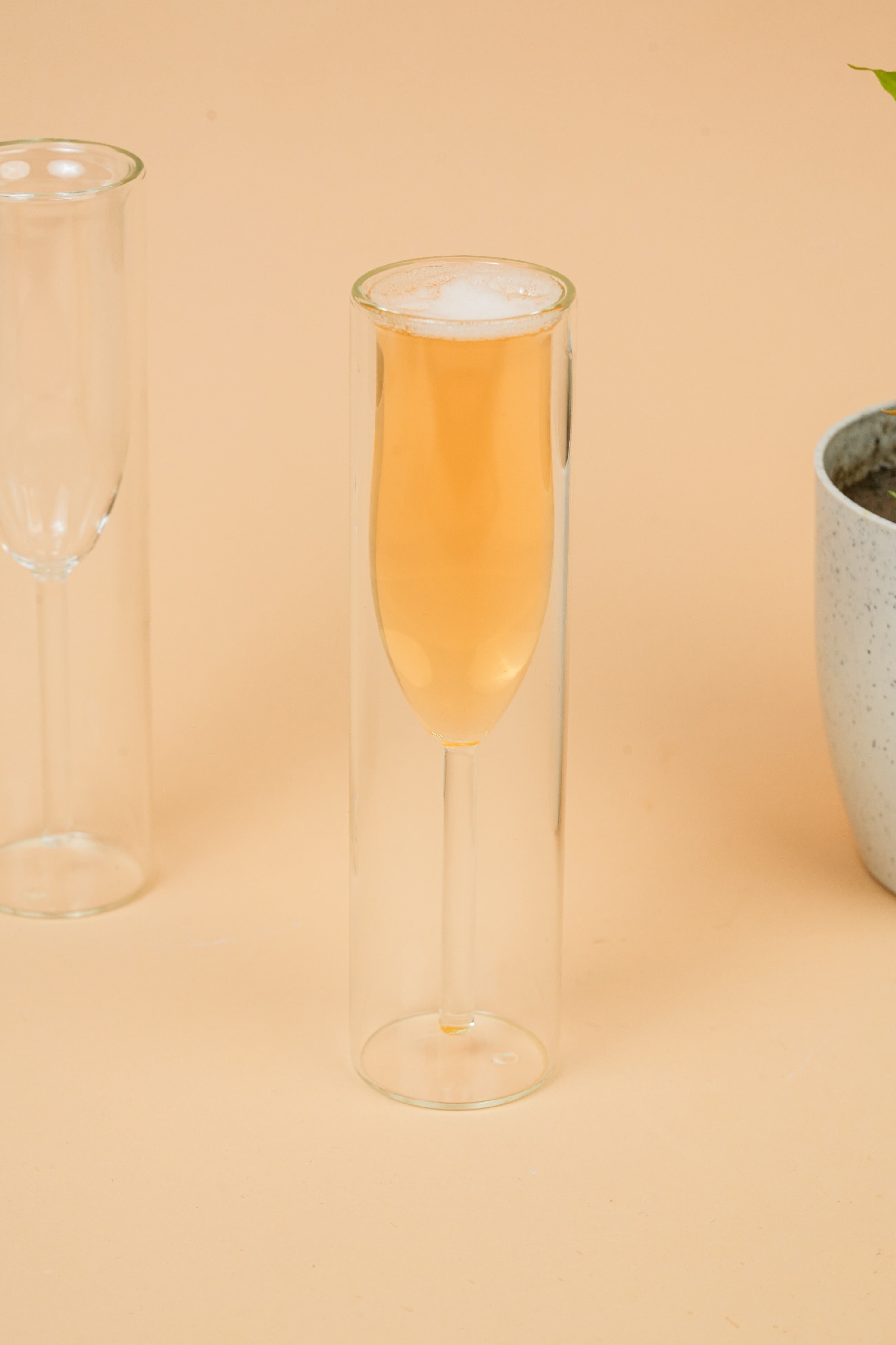 Ethereal Stem Double Wall Cocktail Glass Set of 2 (155ml)
