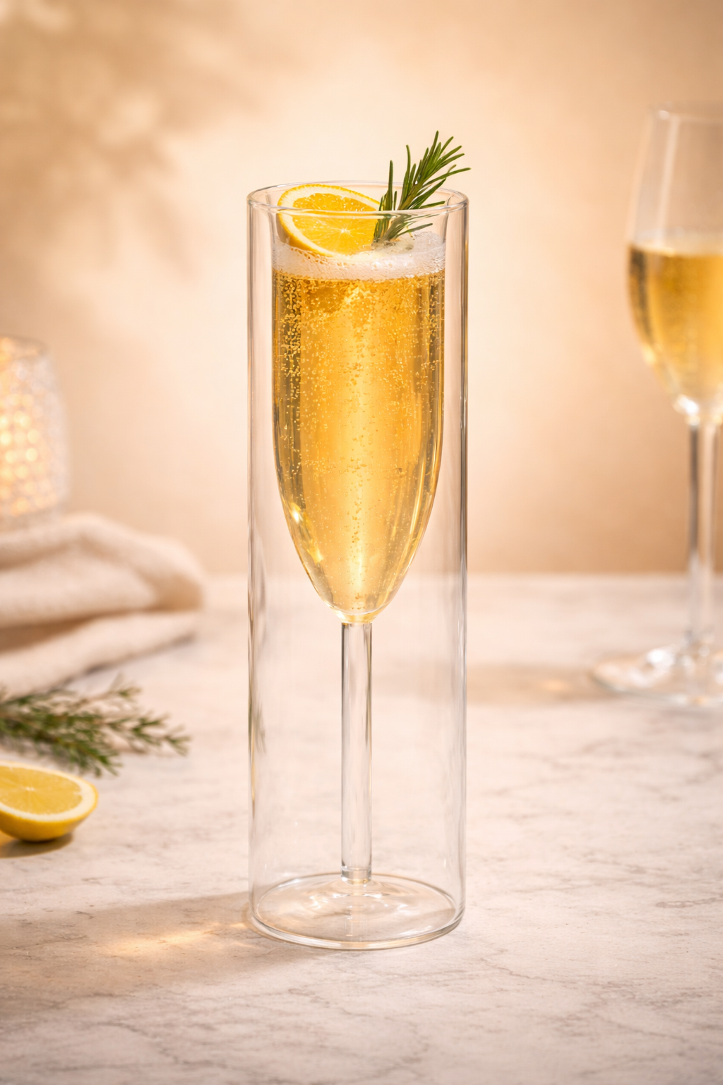 Ethereal Stem Double Wall Cocktail Glass Set of 2 (155ml)