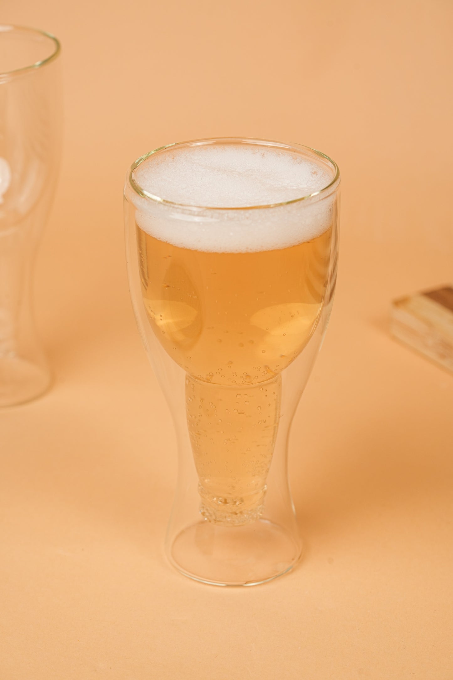 Golden Draft Double Wall Beer Glass Set of 2 (265ml)