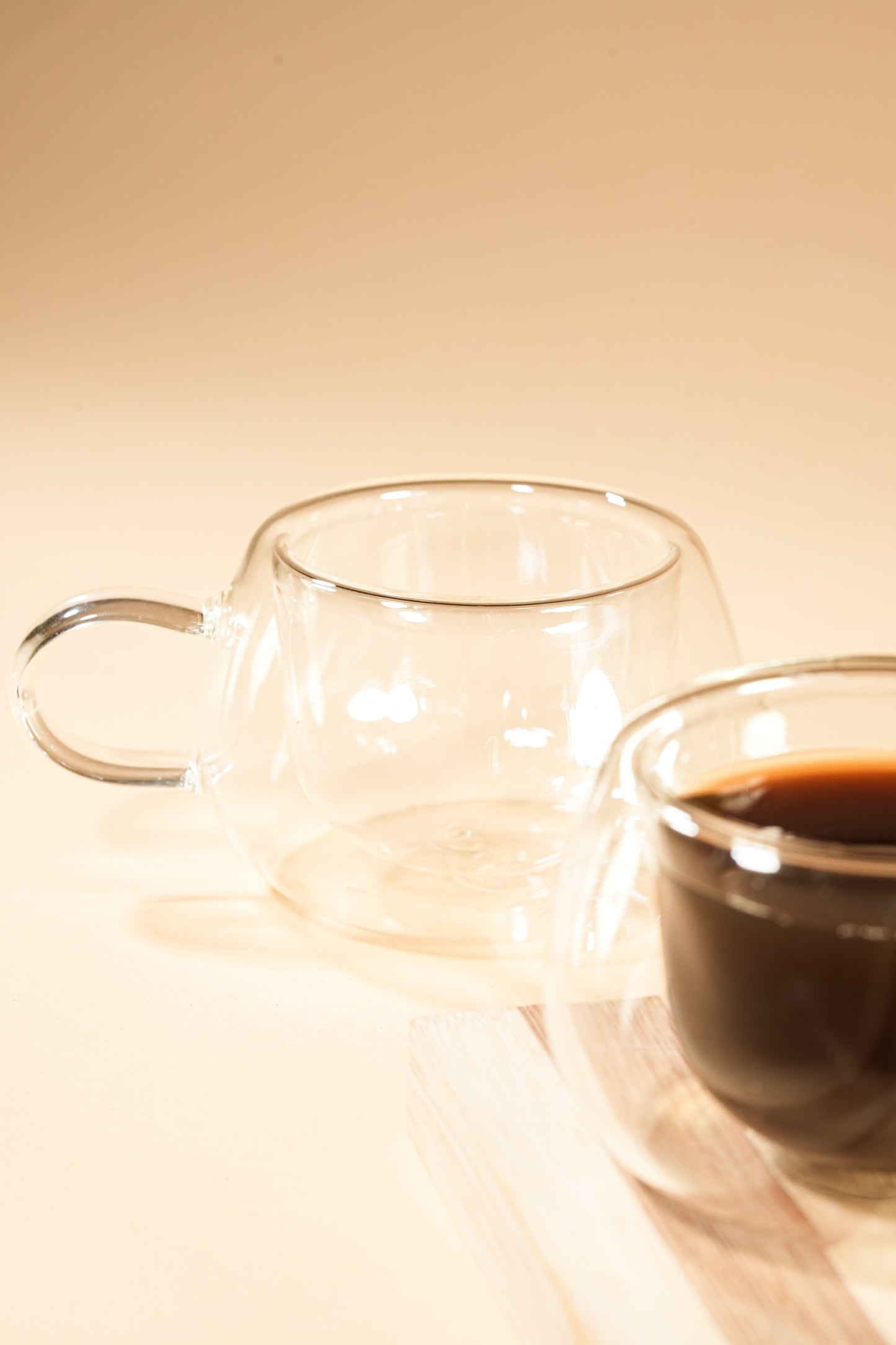 Clear Nest Double Wall Glass Mug Set of 2 (150ml)