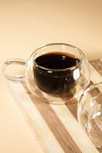 Clear Nest Double Wall Glass Mug Set of 2 (150ml)