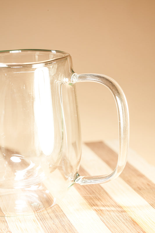 Duo Brew Double Wall Glass Mug Set of 2 (240ml)