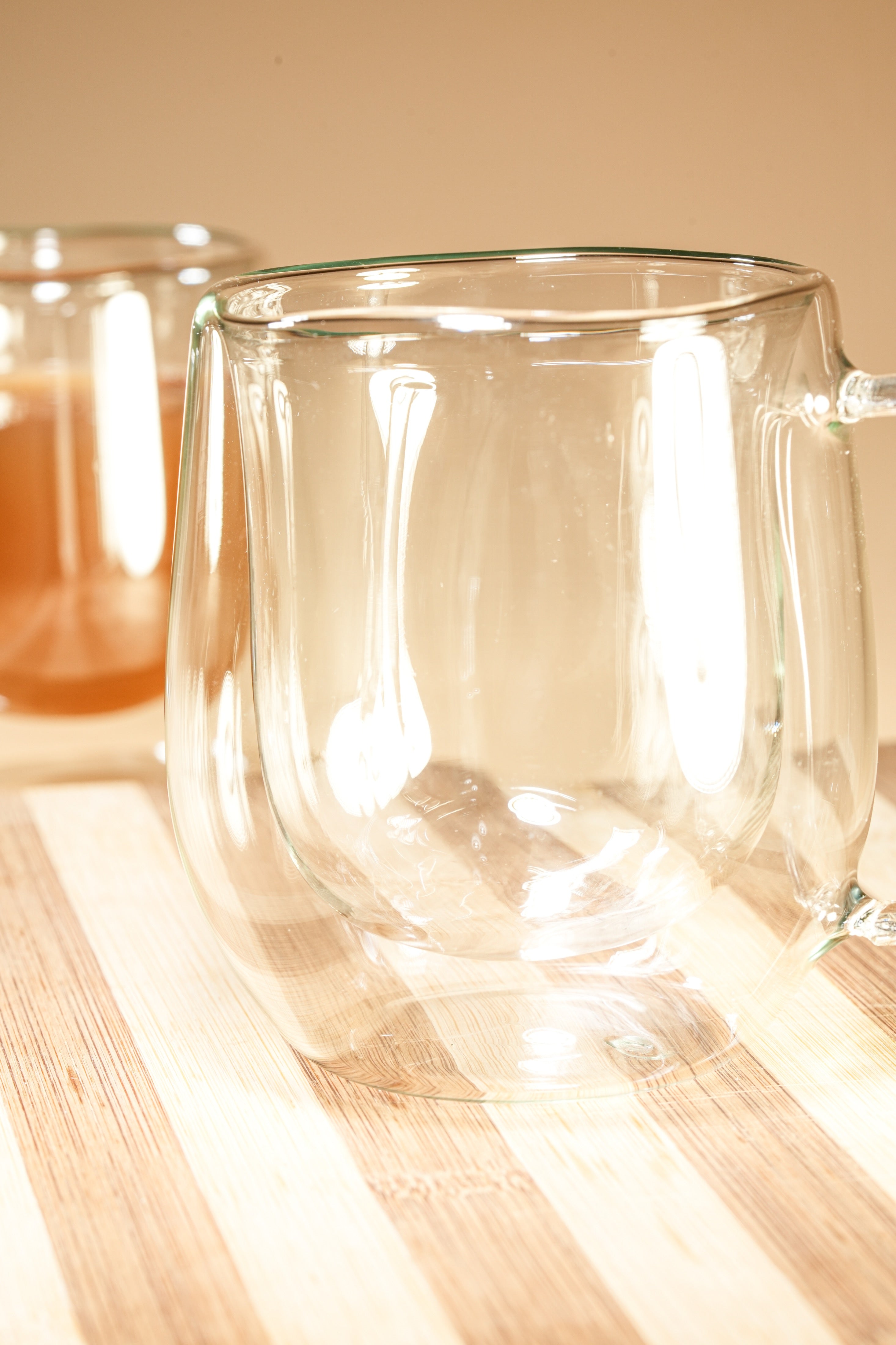 Duo Brew Double Wall Glass Mug Set of 2 (240ml)