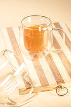 Duo Brew Double Wall Glass Mug Set of 2 (240ml)