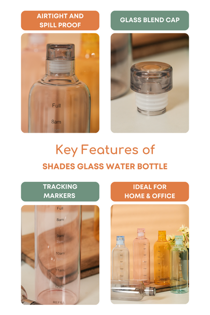 Shades Glass Bottle Set of 2 (500ml)