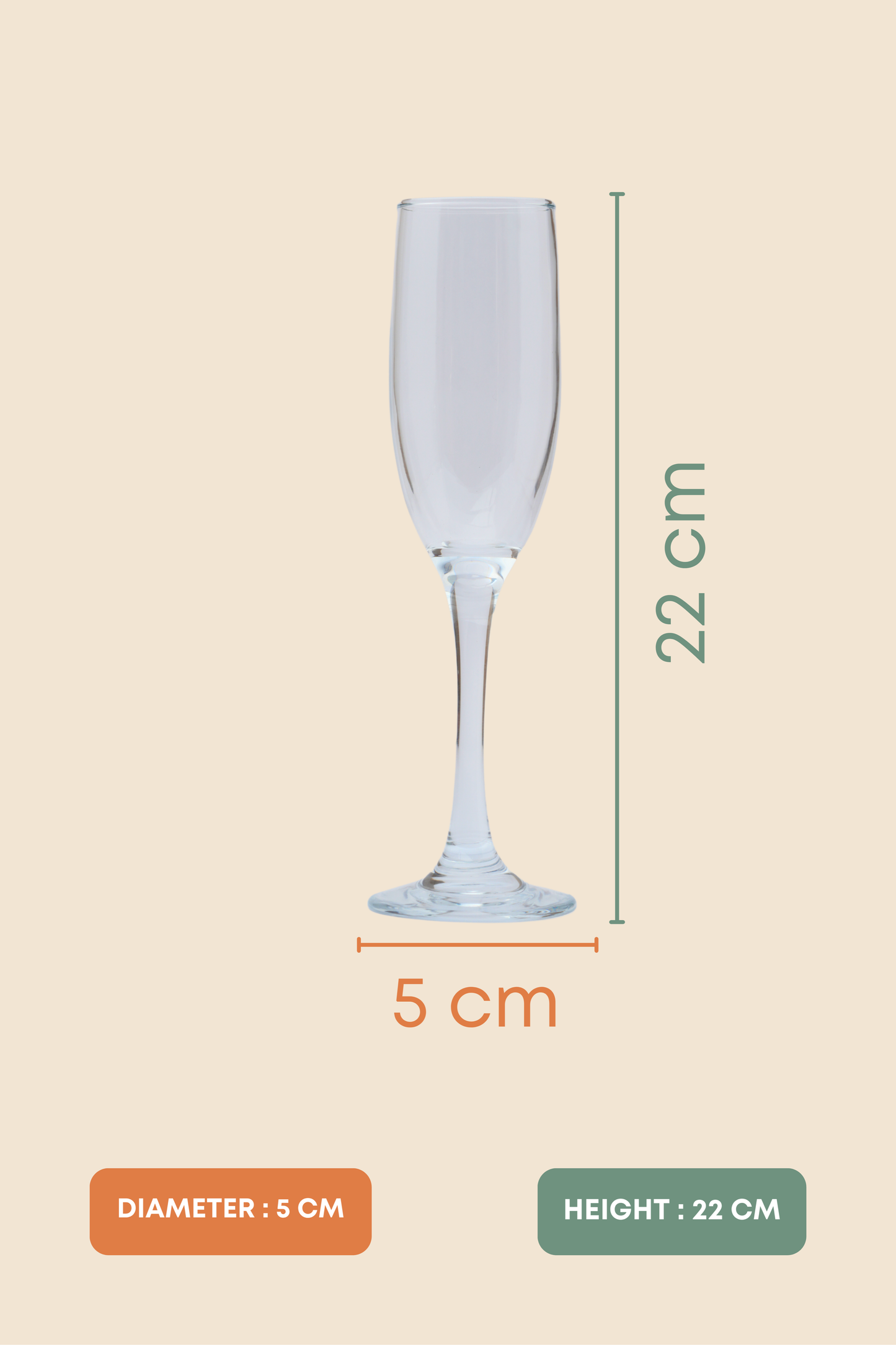 Soirée Slim Champagne Glass Set of 6 (170ml)