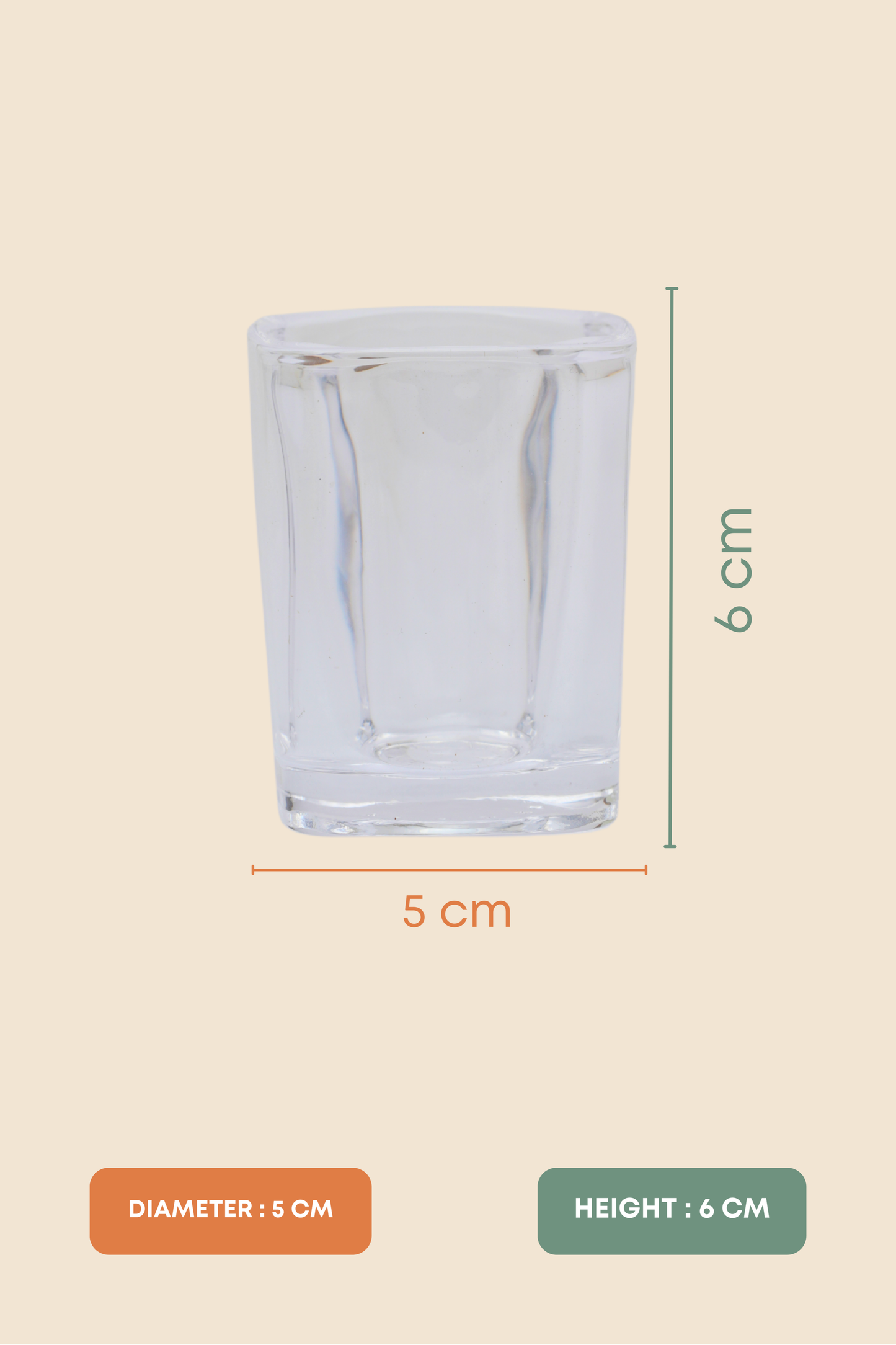 Square Shot Glass Set of 12 (65ml)