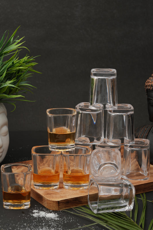Square Shot Glass Set of 12 (65ml)