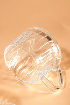 LuxeRib Glass Mug Set of 6 (180ml)