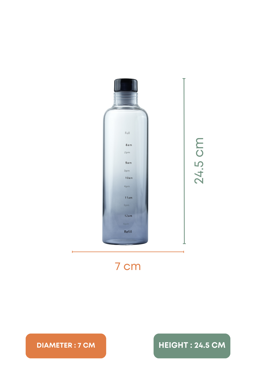 Moments Glass Bottle 550ml