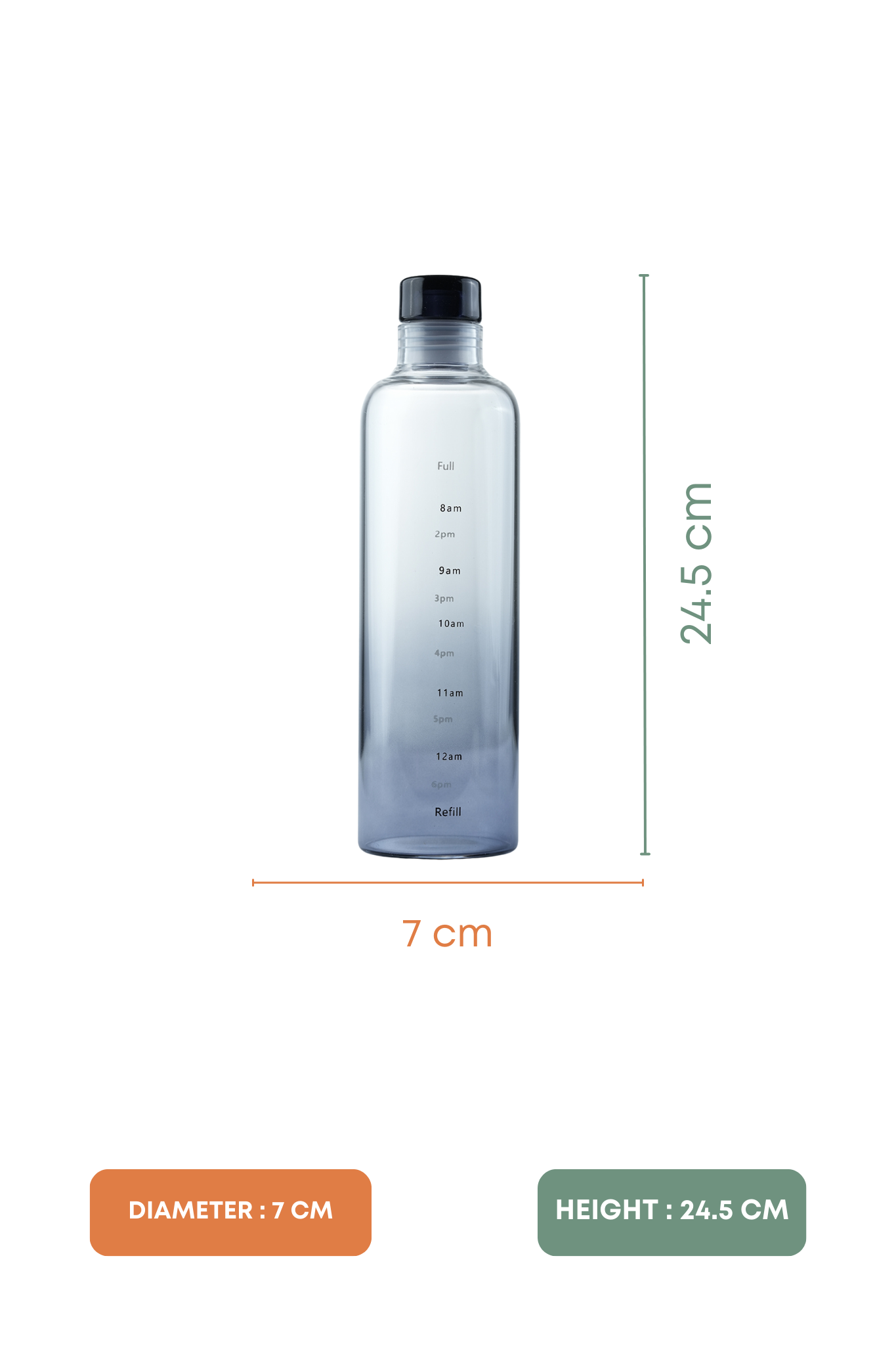 Moments Glass Bottle 550ml