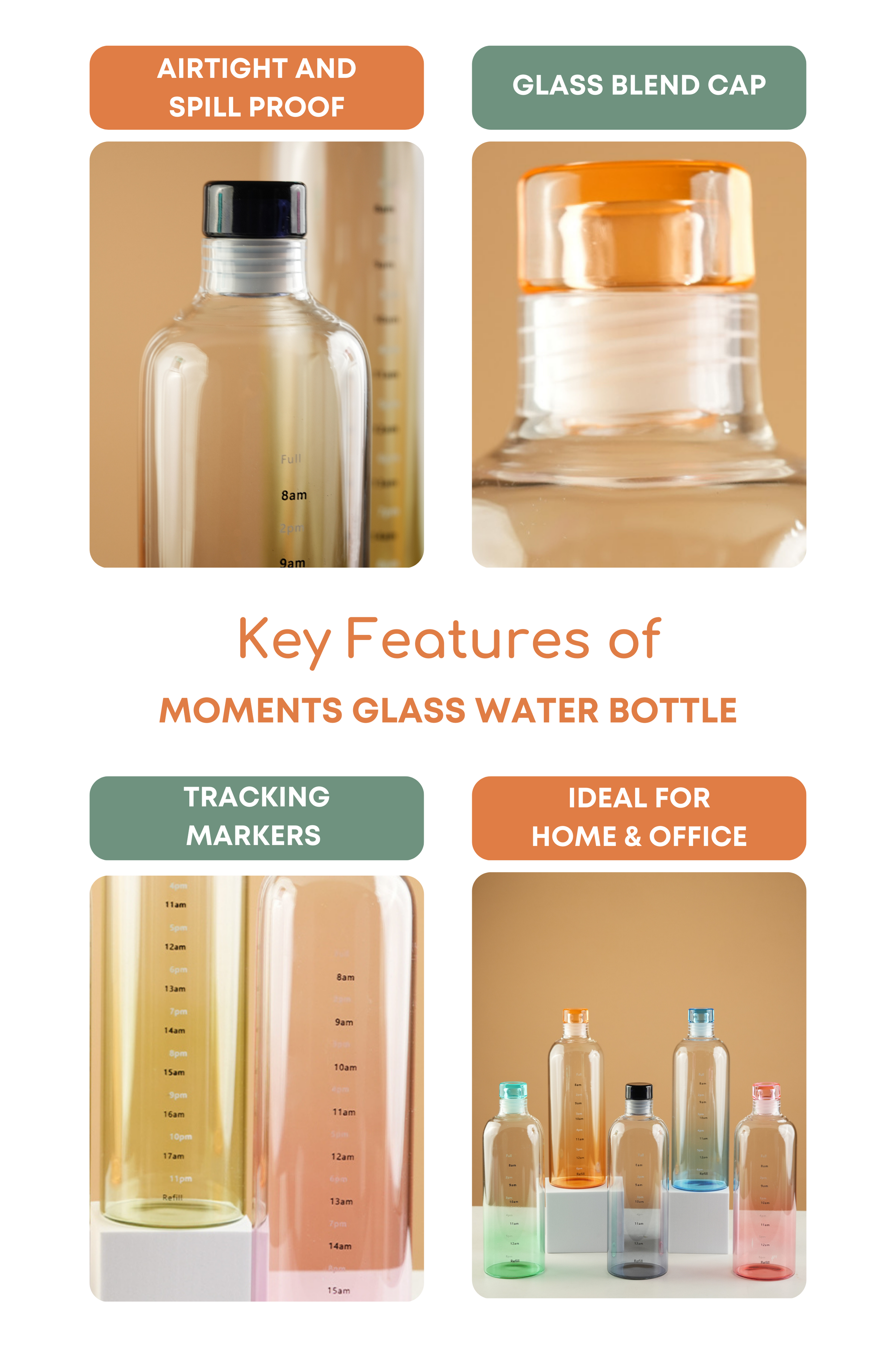 Moments Glass Bottle 700ml
