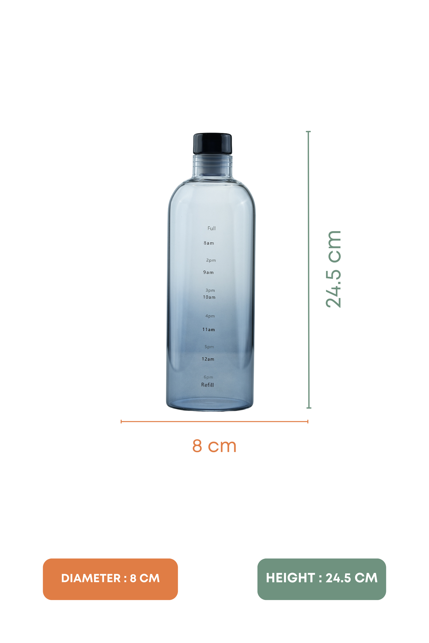 Moments Glass Bottle 700ml