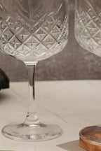 Vintage Cut Crystal Wine Glass Set of 4 (500ml)