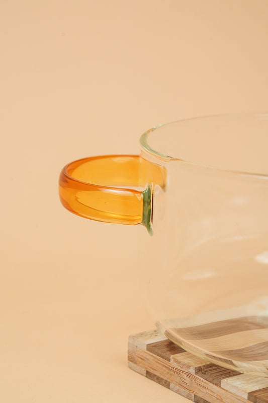 Lumi Borosilicate Glass Kadhai / Pot 3 Litre