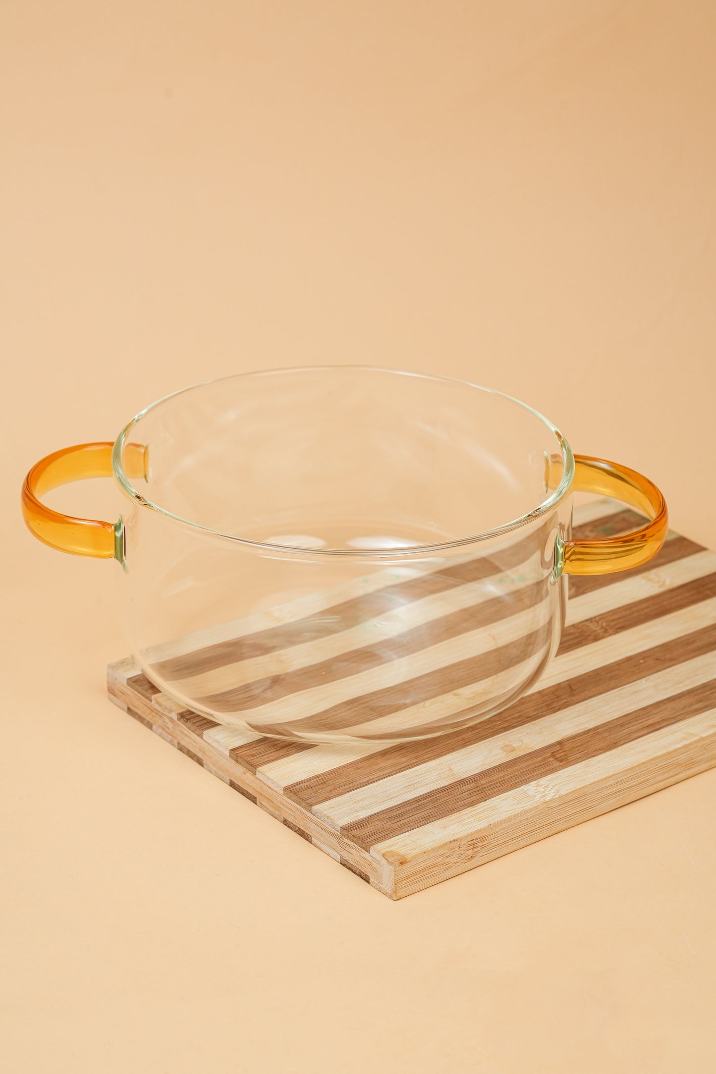 Lumi Borosilicate Glass Kadhai / Pot 3 Litre