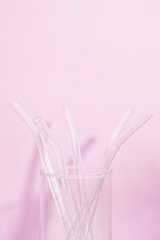 Glass Straws Set of 5 (17.5cm)
