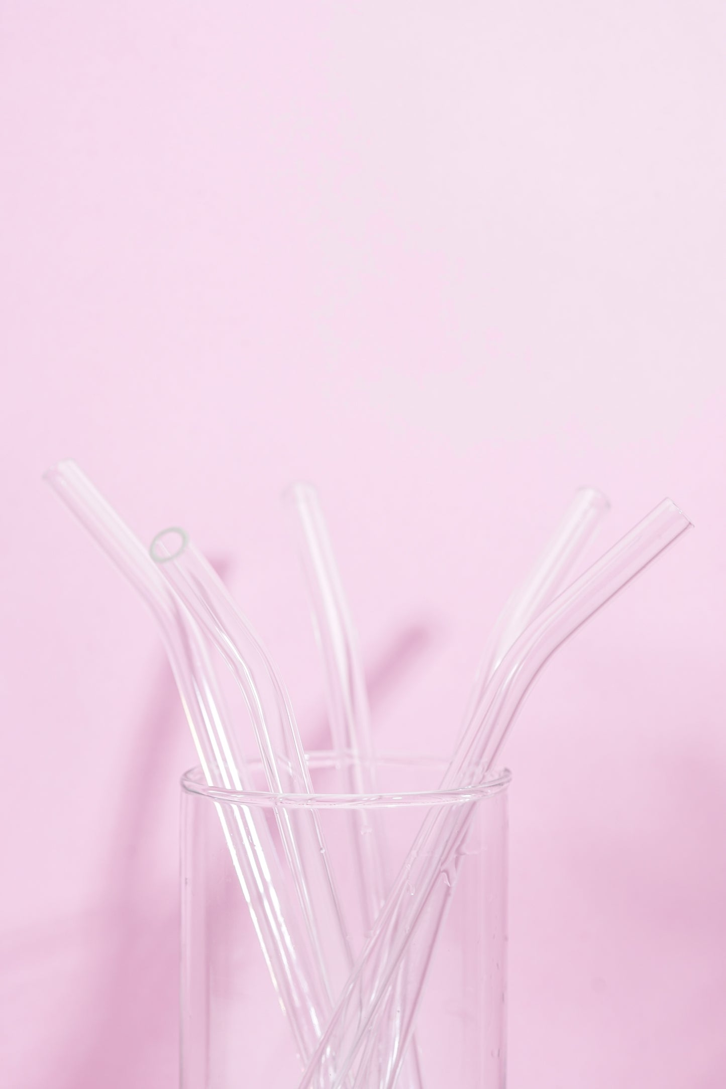 Glass Straws Set of 5 (17.5cm)