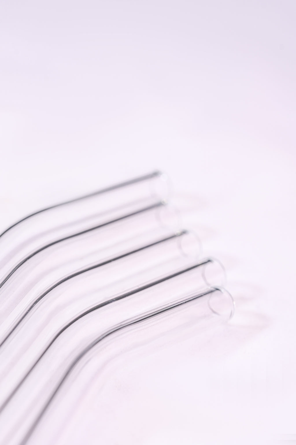 Glass Straws Set of 5 (17.5cm)