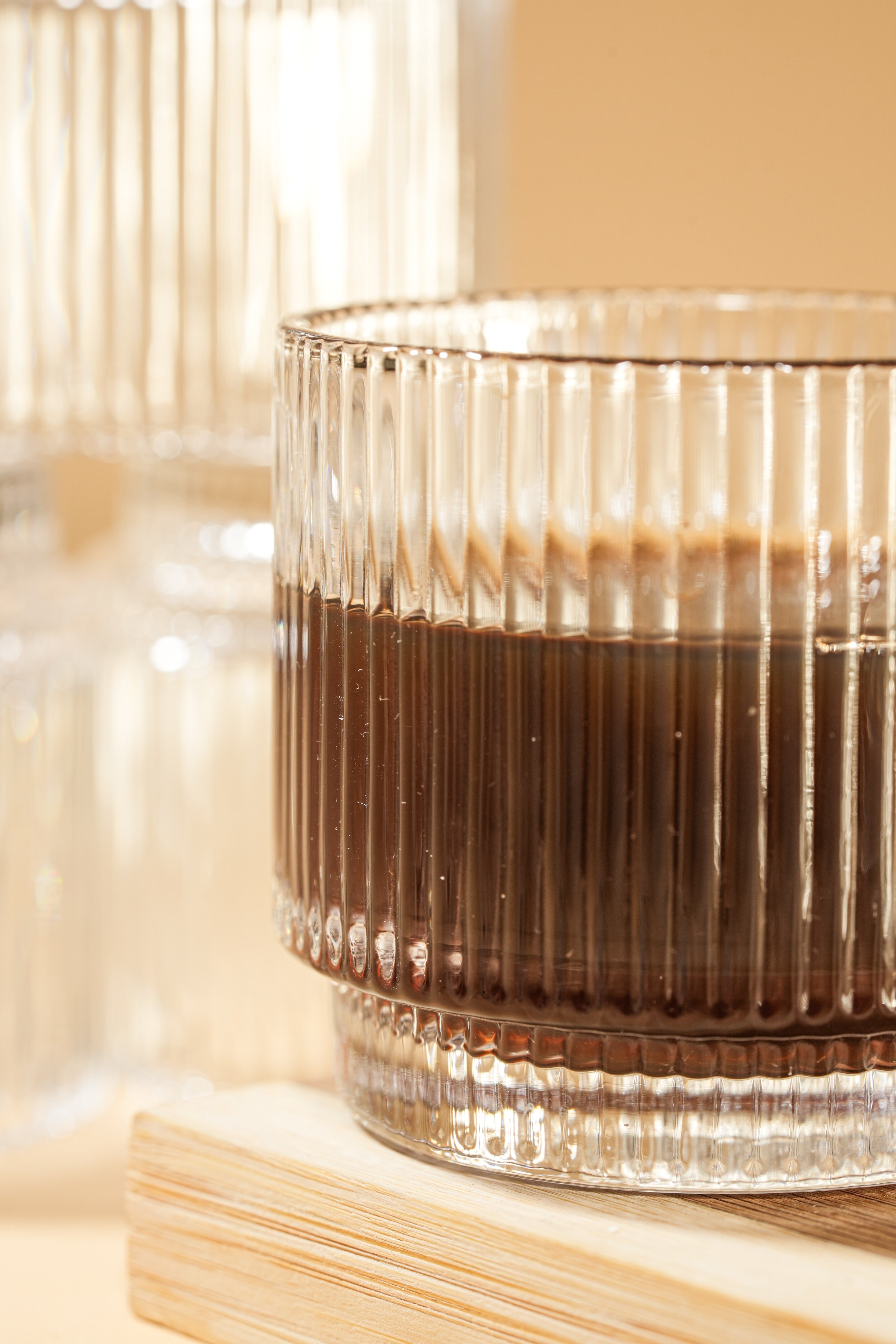 Ridge Loop Glass Mug Set of 6 (156ml)