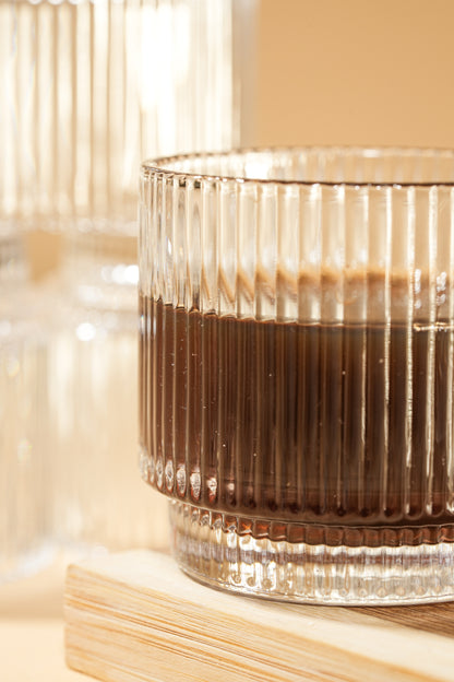 Ridge Loop Glass Mug Set of 6 (156ml)