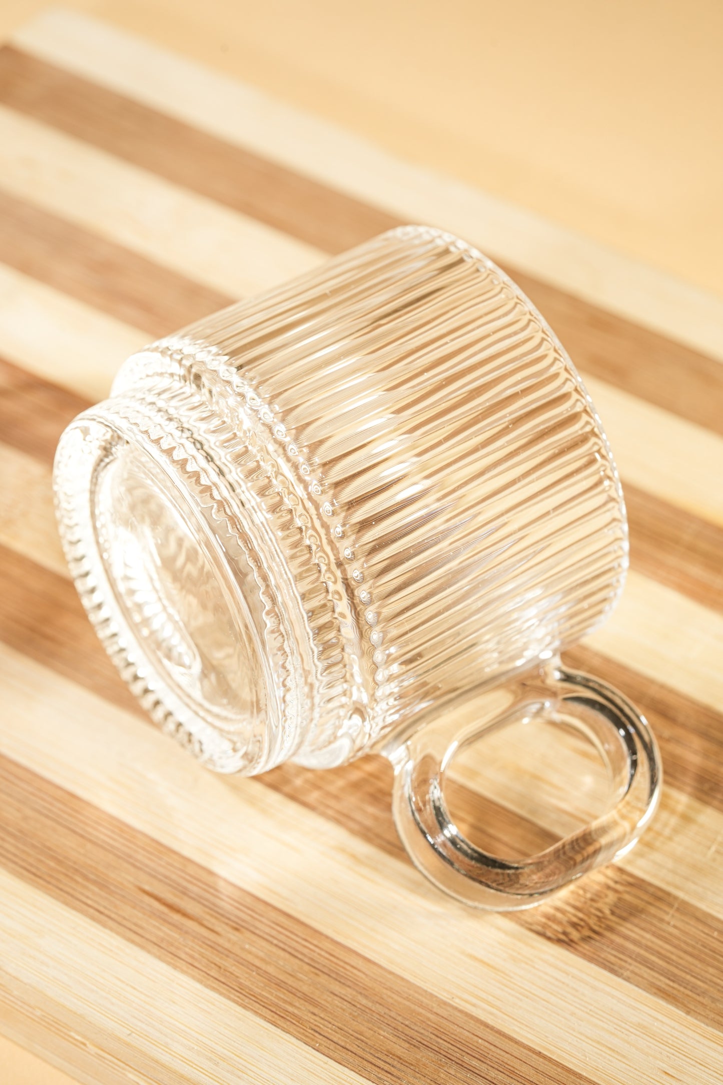 Ridge Loop Glass Mug Set of 6 (156ml)