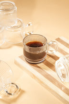 Ridge Loop Glass Mug Set of 6 (156ml)