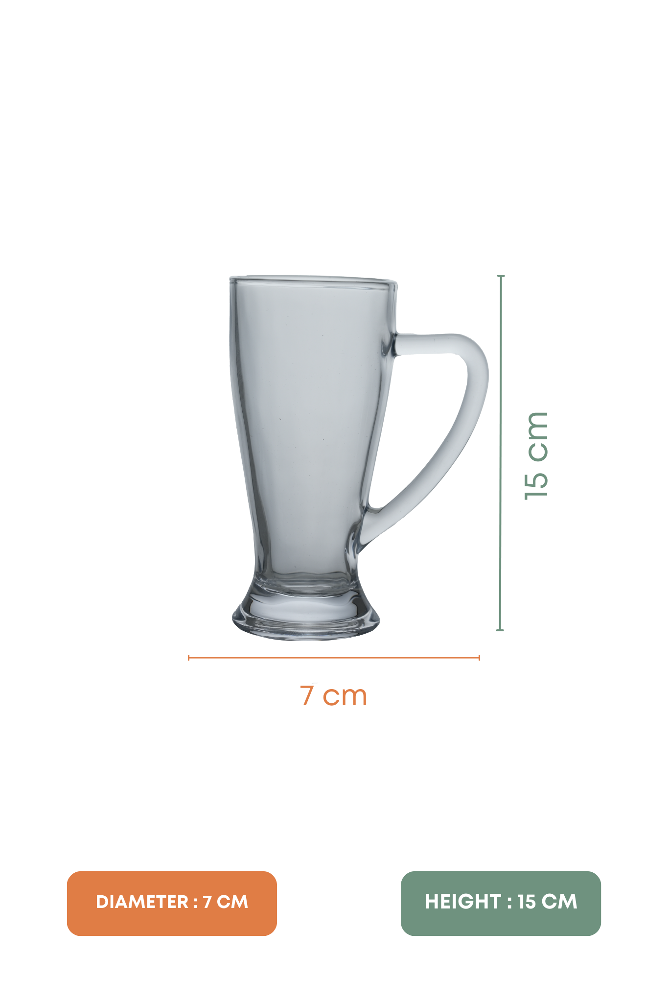 Mini Lager Lift Beer Glass Set of 6 (270ml)