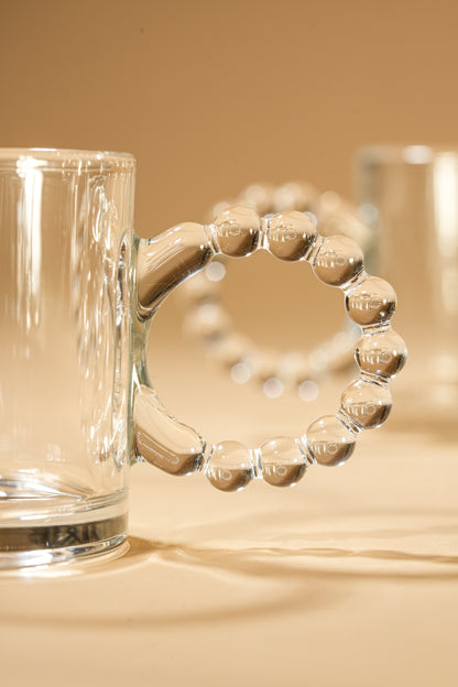 Beady Glass Mug Set of 6 (110ml)