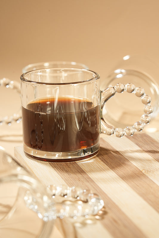 Beady Glass Mug Set of 6 (110ml)