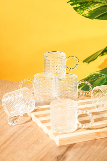 Opaline Glass Mug Set of 6 (110ml)